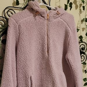 Pink fuzzy hoodie